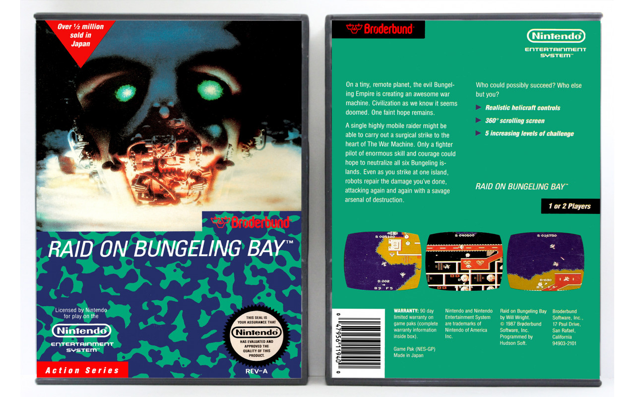 Raid on Bungeling Bay (Nintendo NES) Reconditioned
